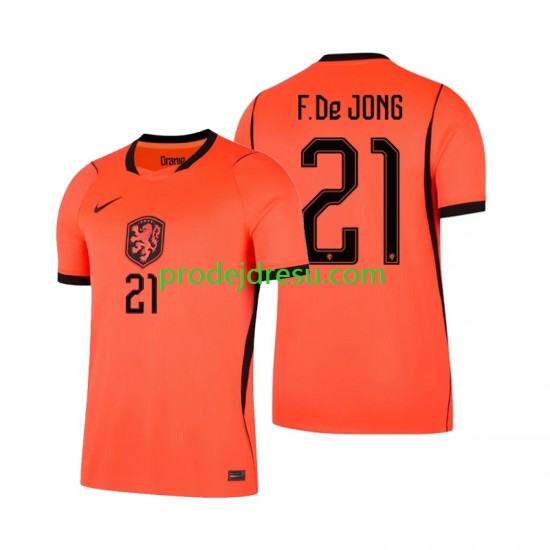 Nizozemsko Dresy Fotbal Frenkie de Jong 21 Muž Domácí World Cup 2026 Krátký rukáv