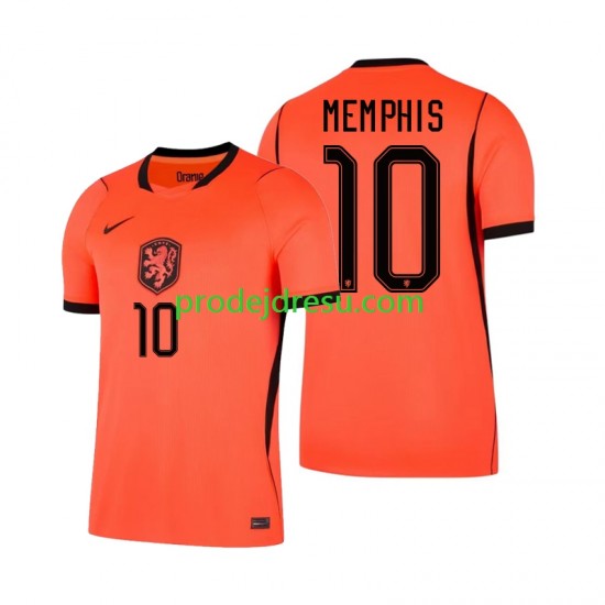 Nizozemsko Dresy Fotbal Memphis Depay 10 Muž Domácí World Cup 2026 Krátký rukáv