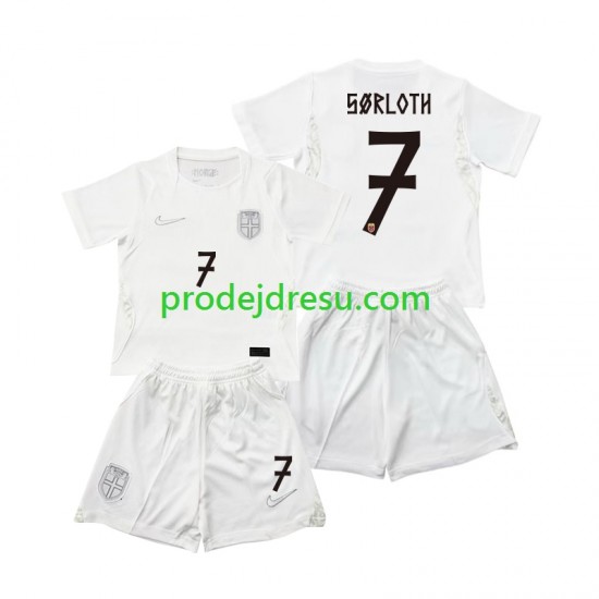 Norsko Dresy Fotbal Alexander Sorloth 7 Dětský Alternativní World Cup 2026 Krátký rukáv