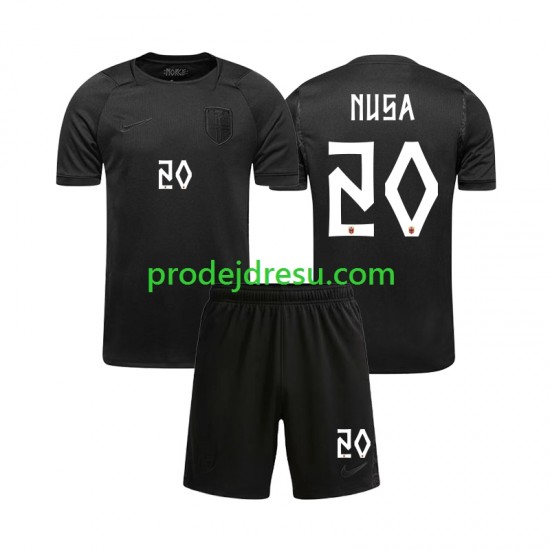 Norsko Dresy Fotbal Antonio NUSA 20 Dětský Venkovní World Cup 2026 Krátký rukáv