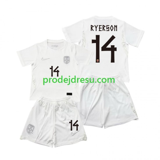 Norsko Dresy Fotbal Julian Ryerson 14 Dětský Alternativní World Cup 2026 Krátký rukáv