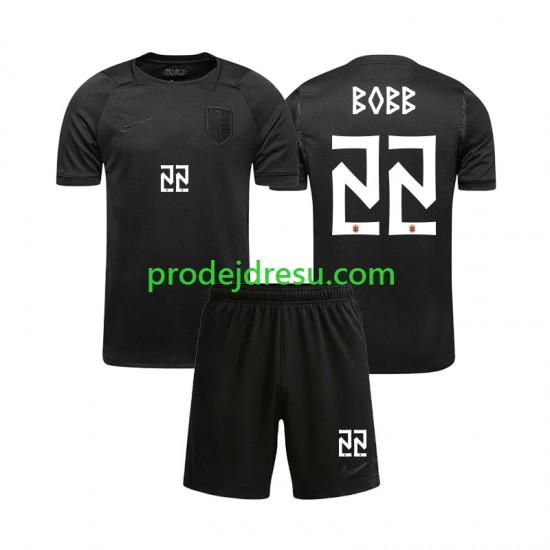 Norsko Dresy Fotbal Oscar Bobb 22 Dětský Venkovní World Cup 2026 Krátký rukáv