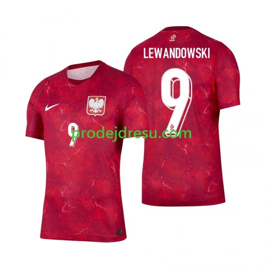 Polsko Dresy Fotbal Robert Lewandowski 9 Muž Venkovní 2026 Krátký rukáv