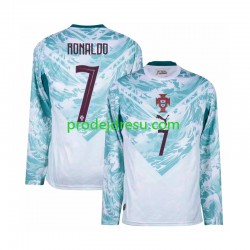 Portugalsko Dresy Fotbal Cristiano Ronaldo 7 Muž Venkovní World Cup 2026 Dlouhý rukáv