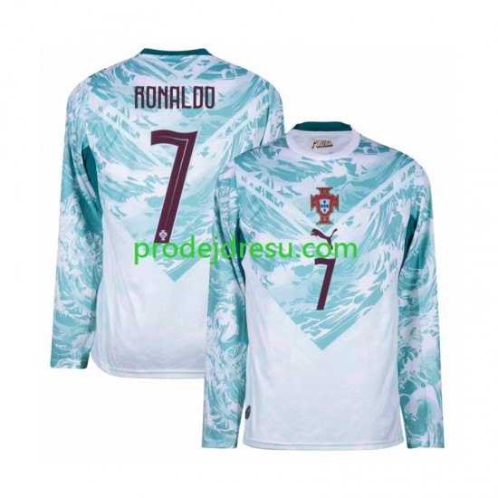 Portugalsko Dresy Fotbal Cristiano Ronaldo 7 Muž Venkovní World Cup 2026 Dlouhý rukáv