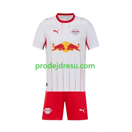 RB Leipzig Dresy Fotbal Dětský Domácí 2026-2027 Krátký rukáv