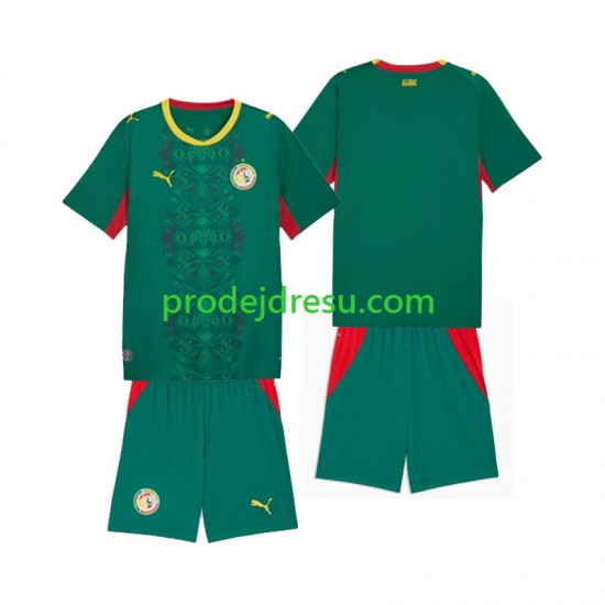Senegal Dresy Fotbal Dětský Venkovní 2026 2027 Krátký rukáv