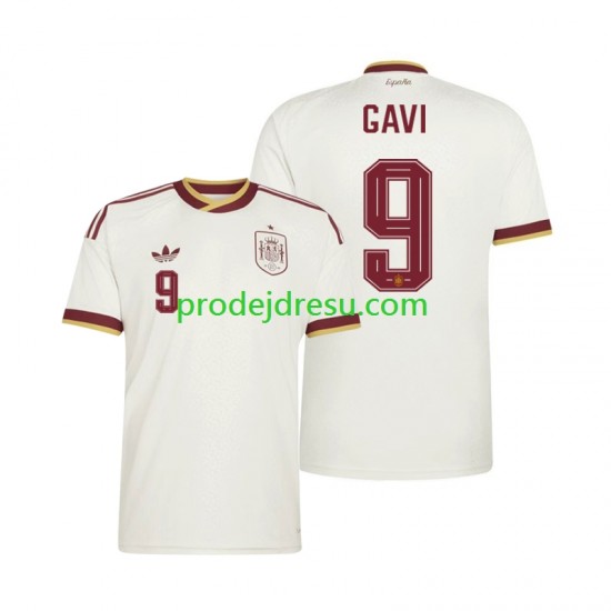 Španělsko Dresy Fotbal Gavi 9 Muž Venkovní World Cup 2026 Krátký rukáv