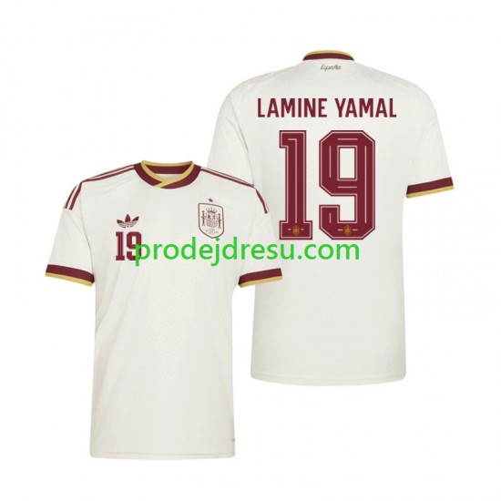Španělsko Dresy Fotbal Lamine Yamal 19 Muž Venkovní World Cup 2026 Krátký rukáv