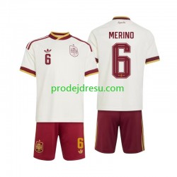Španělsko Dresy Fotbal Mikel Merino 6 Dětský Venkovní World Cup 2026 Krátký rukáv