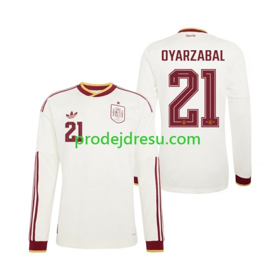 Španělsko Dresy Fotbal Mikel Oyarzabal 21 Muž Venkovní World Cup 2026 Dlouhý rukáv