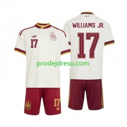 Španělsko Dresy Fotbal Nico Williams 17 Dětský Venkovní World Cup 2026 Krátký rukáv