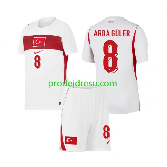 Turecko Dresy Fotbal Arda Guler 8 Dětský Venkovní World Cup 2026 Krátký rukáv