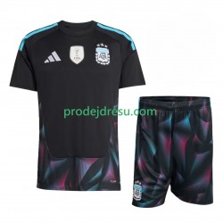 Argentina Dresy Fotbal Brankářské Dětský Domácí World Cup 2026 Krátký rukáv