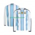 Argentina Dresy Fotbal Muž Domácí World Cup 2026 Dlouhý rukáv