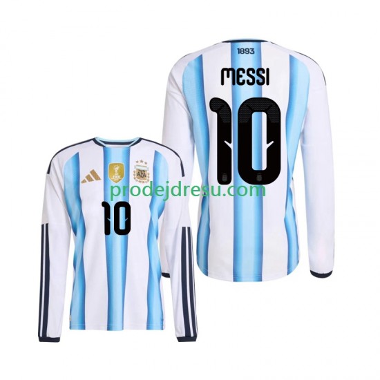 Argentina Dresy Fotbal Lionel Messi 10 Muž Domácí World Cup 2026 Dlouhý rukáv