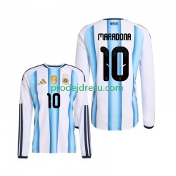 Argentina Dresy Fotbal Maradona 10 Muž Domácí World Cup 2026 Dlouhý rukáv