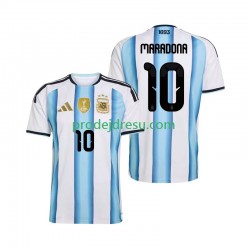 Argentina Dresy Fotbal Maradona 10 Muž Domácí World Cup 2026 Krátký rukáv