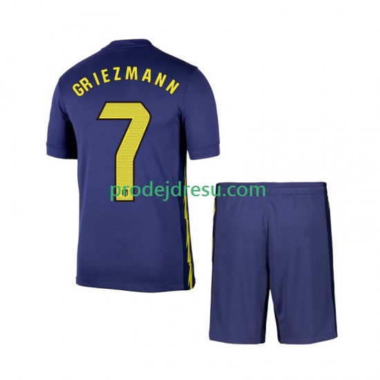 Atlético Madrid Dresy Fotbal Antoine Griezmann 7 Dětský Venkovní 2025-2026 Krátký rukáv