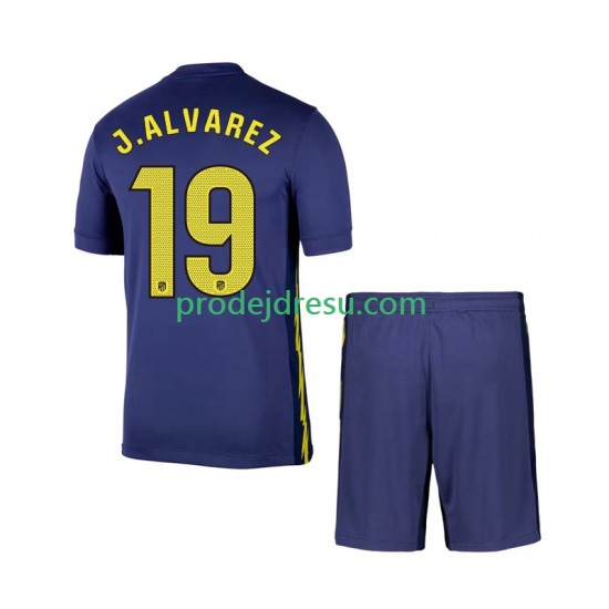 Atlético Madrid Dresy Fotbal Julian Alvarez 19 Dětský Venkovní 2025-2026 Krátký rukáv