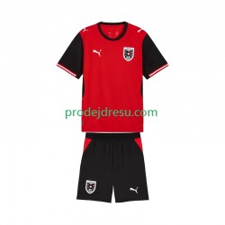 Rakousko Dresy Fotbal Dětský Domácí World Cup 2026 Krátký rukáv