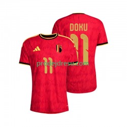 Belgie Dresy Fotbal Jeremy Doku 11 Muž Domácí World Cup 2026 Krátký rukáv
