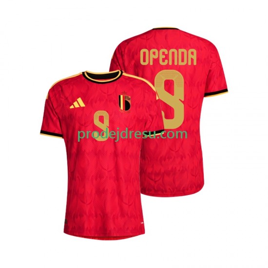 Belgie Dresy Fotbal Openda 9 Muž Domácí World Cup 2026 Krátký rukáv