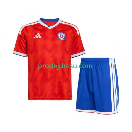 Chile Dresy Fotbal Dětský Domácí 2026 Krátký rukáv