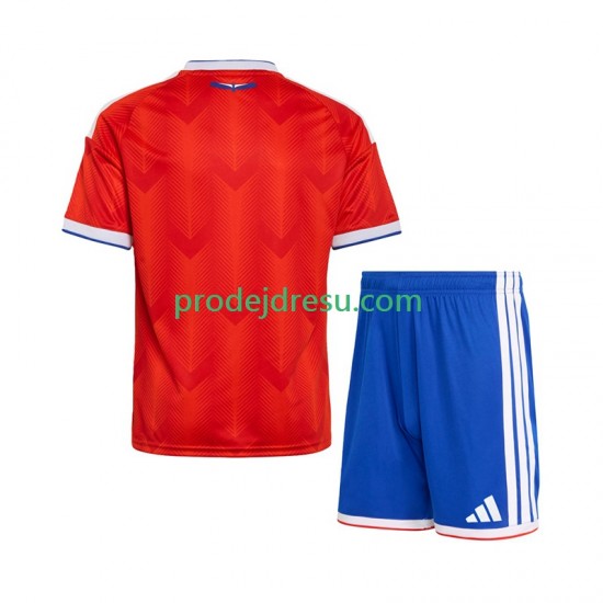 Chile Dresy Fotbal Dětský Domácí 2026 Krátký rukáv
