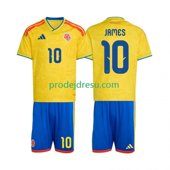 Kolumbie Dresy Fotbal James Rodriguez 10 Dětský Domácí World Cup 2026 Krátký rukáv