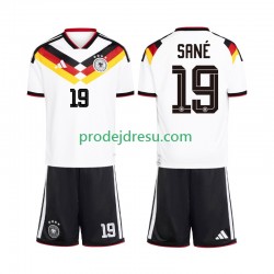 Německo Dresy Fotbal Leroy Sane 19 Dětský Domácí World Cup 2026 Krátký rukáv
