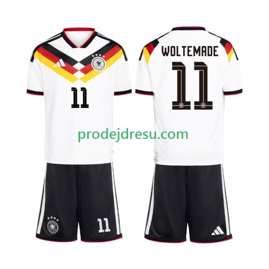 Německo Dresy Fotbal Woltemade 11 Dětský Domácí World Cup 2026 Krátký rukáv