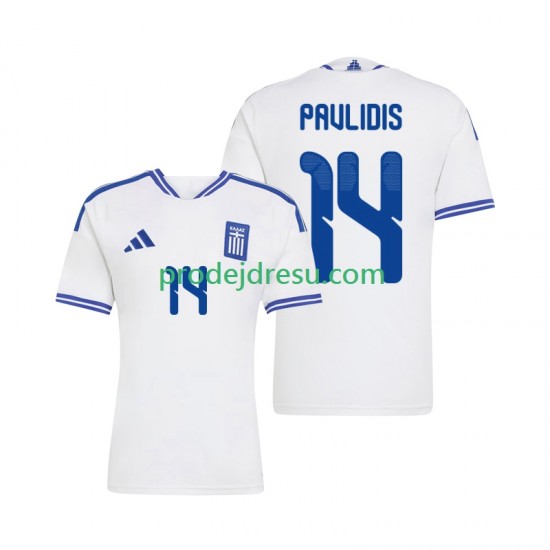 Řecko Dresy Fotbal Vangelis Pavlidis 14 Muž Domácí 2026 Krátký rukáv