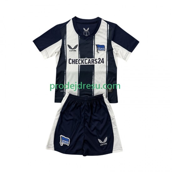 Hertha BSC Dresy Fotbal Dětský Domácí 2025-2026 Krátký rukáv
