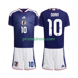 Japonsko Dresy Fotbal Ritsu Doan 10 Dětský Domácí World Cup 2026 Krátký rukáv