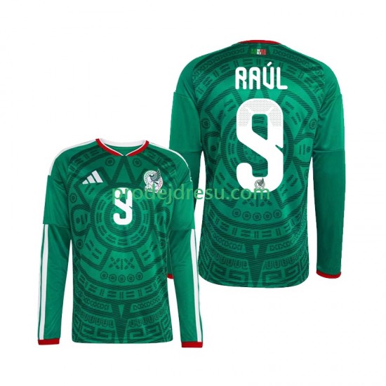Mexiko Dresy Fotbal Raul Jimenez 9 Muž Domácí World Cup 2026 Dlouhý rukáv
