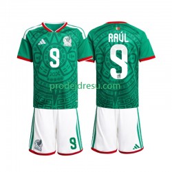 Mexiko Dresy Fotbal Raul Jimenez 9 Dětský Domácí World Cup 2026 Krátký rukáv