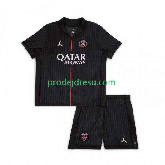 Paris Saint-Germain Dresy Fotbal Dětský Čtvrtý 2025-2026 Krátký rukáv
