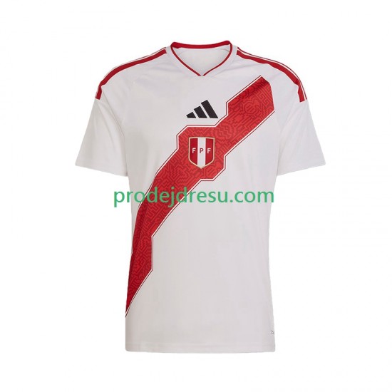 Peru Dresy Fotbal Muž Domácí 2026 Krátký rukáv
