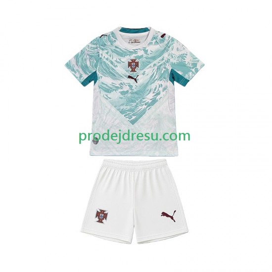 Portugalsko Dresy Fotbal Dětský Venkovní World Cup 2026 Krátký rukáv