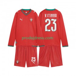 Portugalsko Dresy Fotbal Vitinha 23 Dětský Domácí World Cup 2026 Dlouhý rukáv