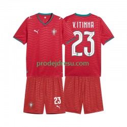 Portugalsko Dresy Fotbal Vitinha 23 Dětský Domácí World Cup 2026 Krátký rukáv