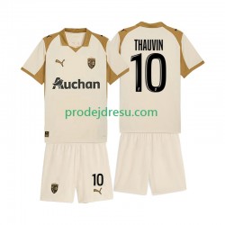 RC Lens Dresy Fotbal Florian Thauvin 10 Dětský Alternativní 2025-2026 Krátký rukáv