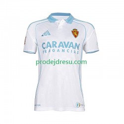 Real Zaragoza Dresy Fotbal Muž Domácí 2025-2026 Krátký rukáv