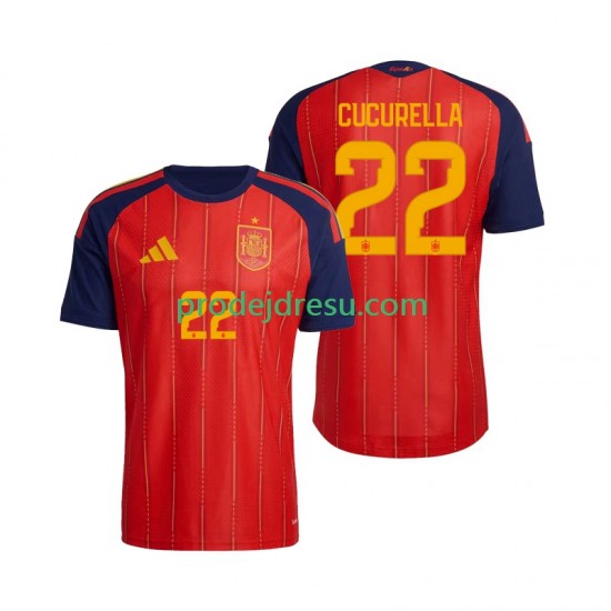 Španělsko Dresy Fotbal Marc Cucurella 22 Muž Domácí World Cup 2026 Krátký rukáv