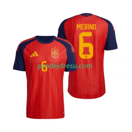 Španělsko Dresy Fotbal Mikel Merino 6 Muž Domácí World Cup 2026 Krátký rukáv