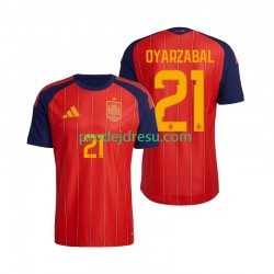 Španělsko Dresy Fotbal Mikel Oyarzabal 21 Muž Domácí World Cup 2026 Krátký rukáv