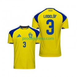 Švédsko Dresy Fotbal Victor Lindelof 3 Muž Domácí 2026 Krátký rukáv