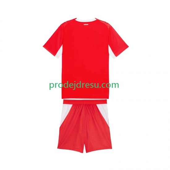 Švýcarsko Dresy Fotbal Dětský Domácí World Cup 2026 Krátký rukáv