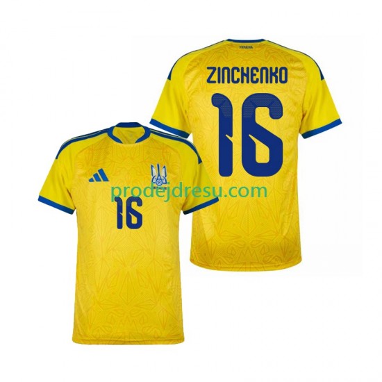 Ukrajina Dresy Fotbal Oleksandr Zinchenko 16 Muž Domácí World Cup 2026 Krátký rukáv